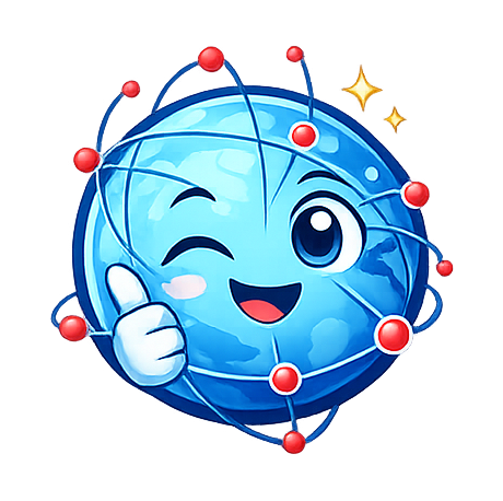 Mascote da Design Mundi aprovando os itens da análise do site